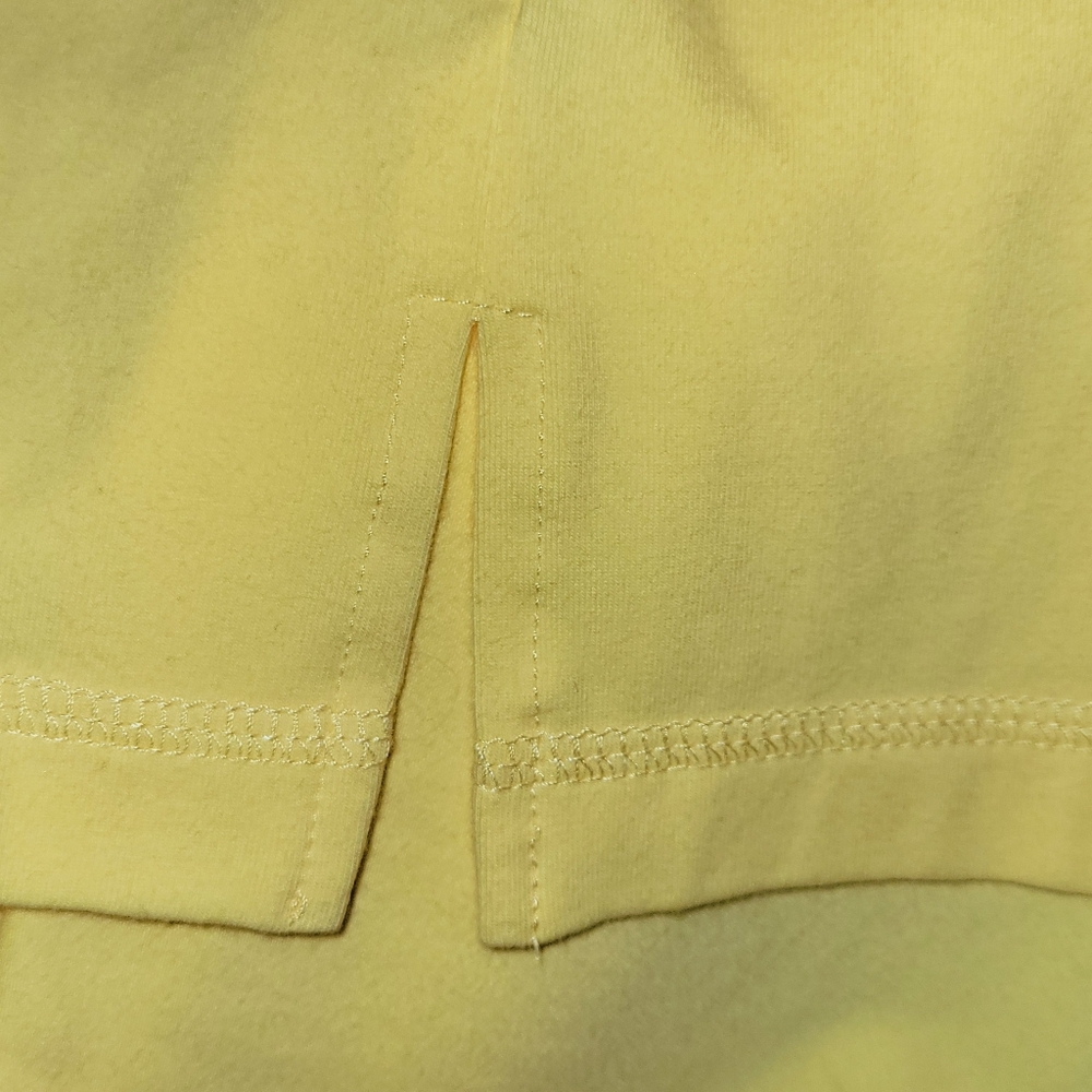 Denim & Company pastel yellow, 3X tunic length top. NWOT - Picture 4 of 5